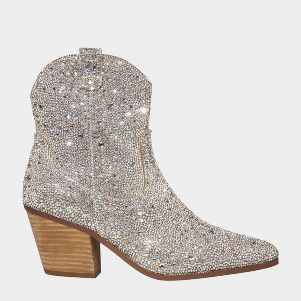 Betsy Johnson Rhinestone Cowboy Boots